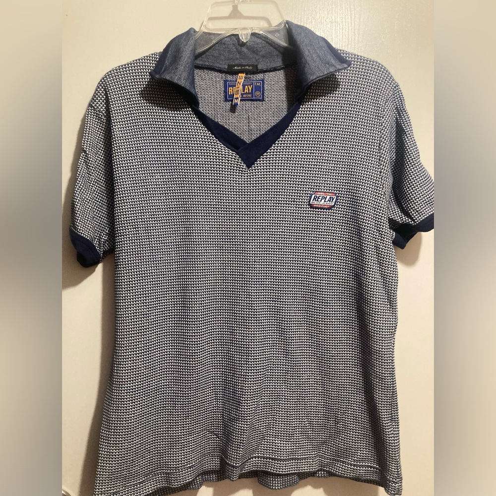 Replay blue jeans shirt